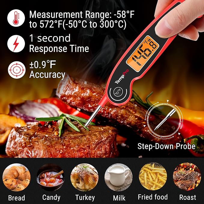 TempPro TP605 Instant Read Meat Thermometer - Image 2