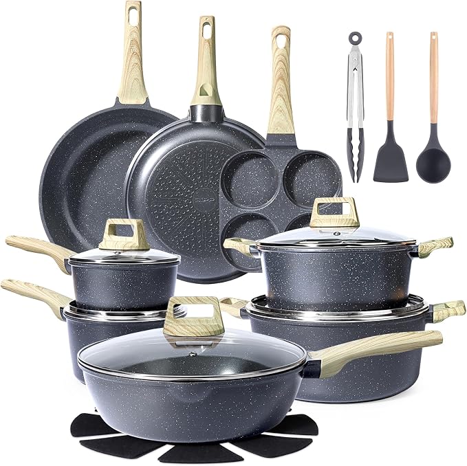 GiPP Ceramic Pots and Pans Set Non Stick by GiPP