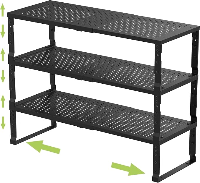 Jojocross Expandable Adjustable Stackable Kitchen Organizer, Spice Rack by JOJOCROSSHIGHQUALITYLIFE