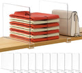 HBlife Clear 12 Inches Tall Acrylic Shelf Dividers by HBlife