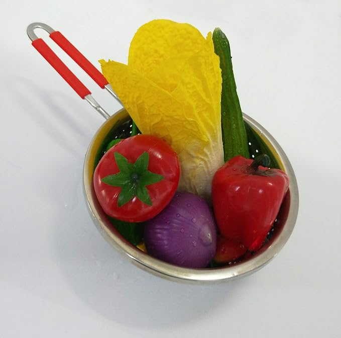 Stainless Steel Perforated Metal Colander Strainer - Image 8