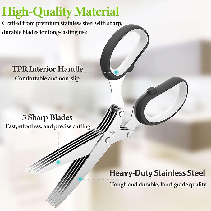 2026 Upgraded Herb Scissors, Effortless Herb Shears Cutter Tool - Image 2