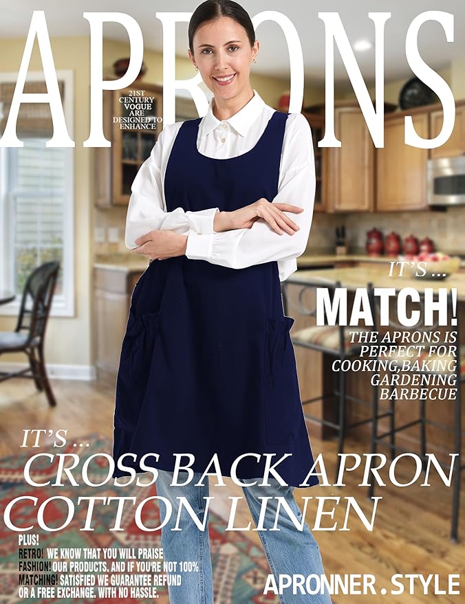 Cozy Adjustable Cross Back Aprons - Image 2