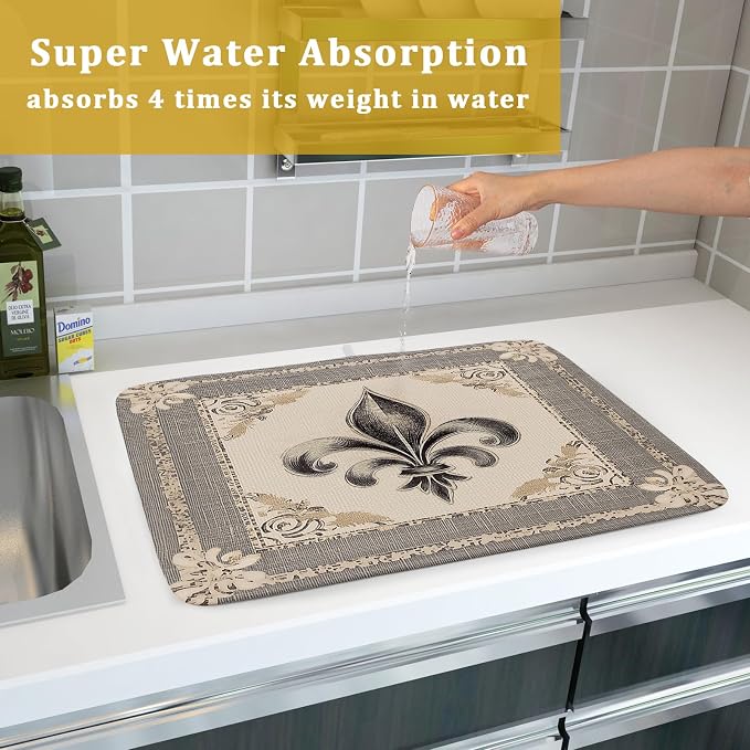 Giwawa Mardi Gras Dish Drying Mat - Image 7