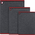 Kikcoin Plastic Cutting Boards for Kitchen, 3-Piece Large Cutting Board Set by Kikcoin