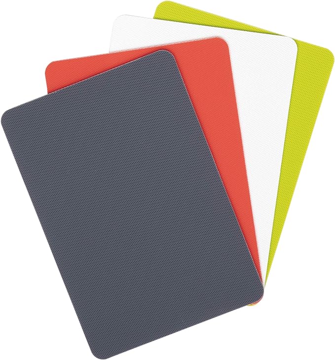 Dexas Heavy Duty Grippmat Flexible Cutting Board Set of Four, 8 by 11 inches by Dexas