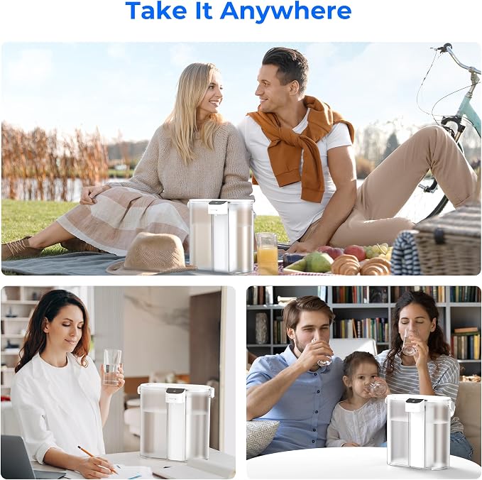 Waterdrop ED02W Compact Electric Water Filter Pitcher, 200-Gallon Rechargeable - Image 8