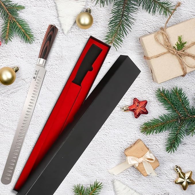 imarku Brisket Knife, 12 Inch Ultra Sharp Carving Slicing Knife - Image 2