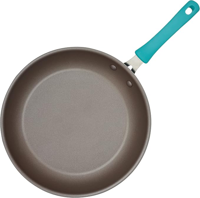 Rachael Ray Cook + Create Nonstick Frying Pan/Skillet, 12.5 Inch, Agave Blue - Image 10