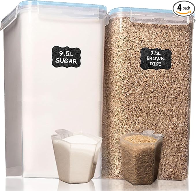 Shazo 2 PC Extra Large Bulk Food Storage Containers by Shazo