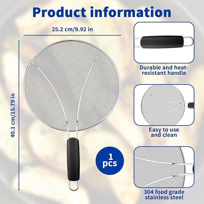 Splatter Screen for Frying Pan - Image 2