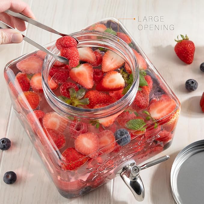 Glass Drink Dispenser for Fridge - Image 4