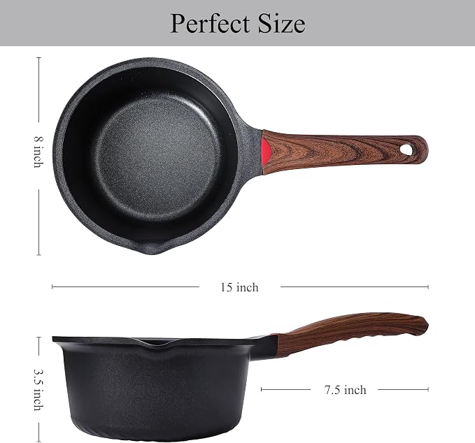 Vinchef 2qt Nonstick Sauce Pan - Image 6
