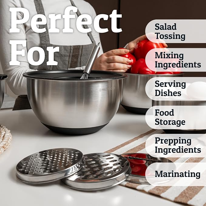 Priority Chef Stainless Steel Mixing Bowls - Image 6