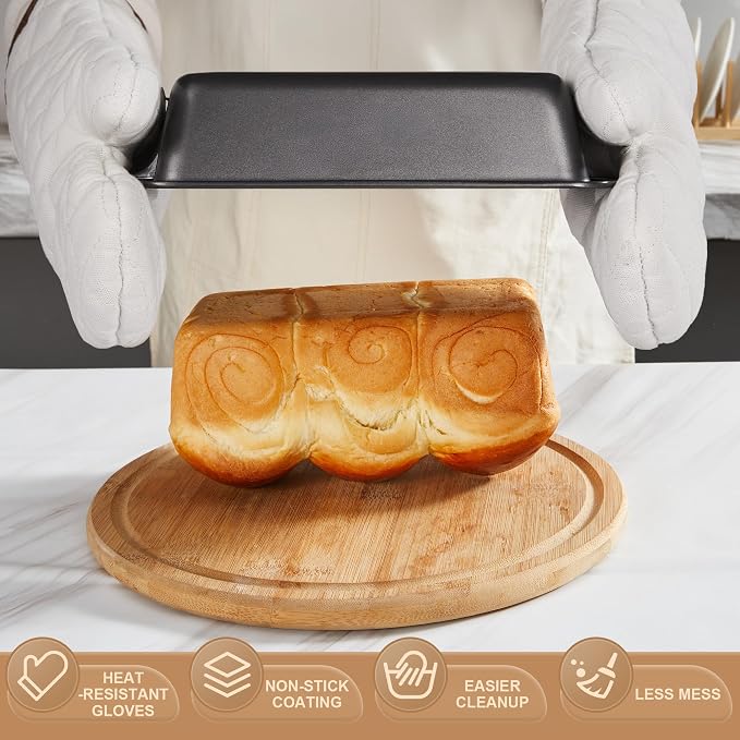HONGBAKE Bakeware Sets, Baking Pans Set - Image 4