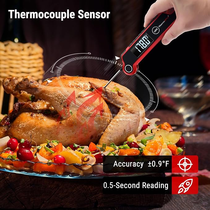 TempPro TP620 Instant Read Meat Thermometer Digital, Cooking Thermometer - Image 4