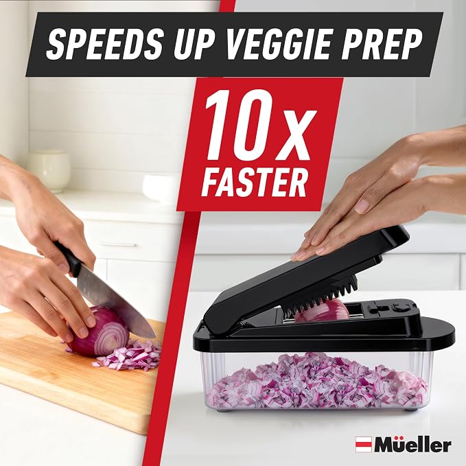 Mueller Pro-Series 10-in-1, 8 Blade Vegetable Chopper, Mandoline Slicer - Image 3