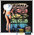 HIHOHO Beach Blanket Waterproof Sandproof Extra Large Beach Mat 79" X by HIHOHO