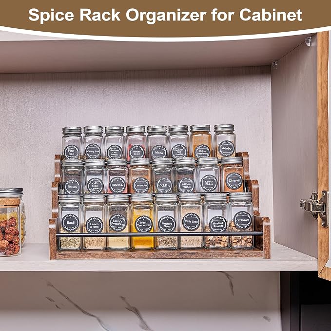 Aminigram Wood Spice Rack Organizer - Image 2