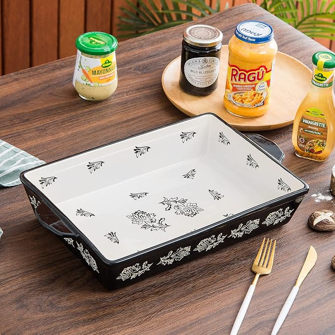 Wisenvoy Casserole Dish Baking Dish Ceramic Lasagna Pan Bakeware Sets Baking - Image 2