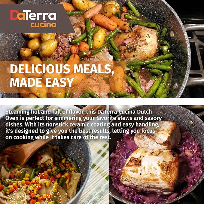 DaTerra Cucina – 8 Qt Nonstick Ceramic Dutch Oven - Image 7