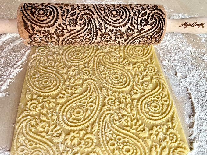 PAISLEY Embossing Rolling Pin - Image 2