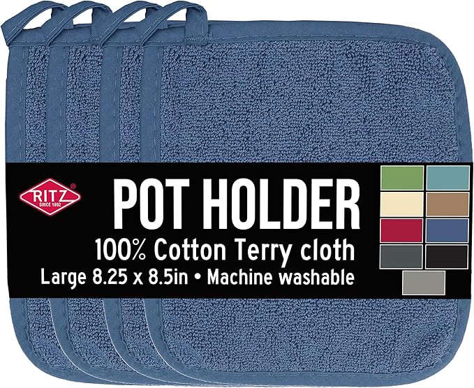 RITZ Terry Potholder & Hot Pad: Unparalleled Heat Resistant, Durable 100% by Ritz+Foodservice