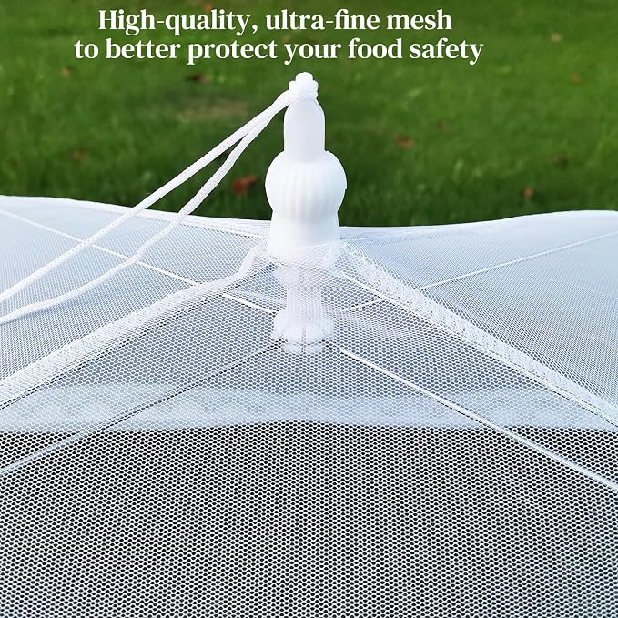 Mesh Food Covers for Outside, 3 Extra Large 40"X24" Jumbo Pop-Up Mesh Food Tent - Image 4