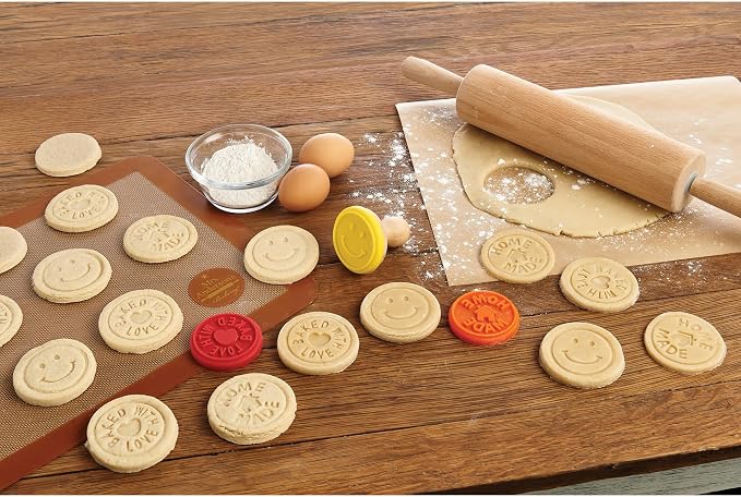 Mrs. Anderson’s Baking Cookie Stamps Trio, Non-Stick Silicone - Image 4