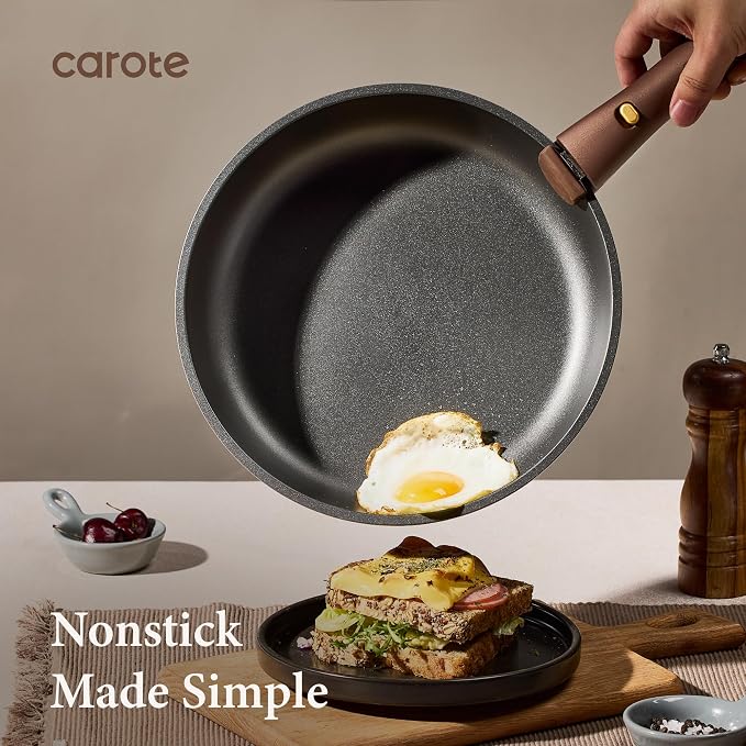 CAROTE 21pcs Pots and Pans Set, Nonstick Cookware Set Detachable Handle - Image 3