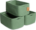 NaturalCozy 13.5”x8.5”x5.5” Rectangle Storage Baskets by NaturalCozy