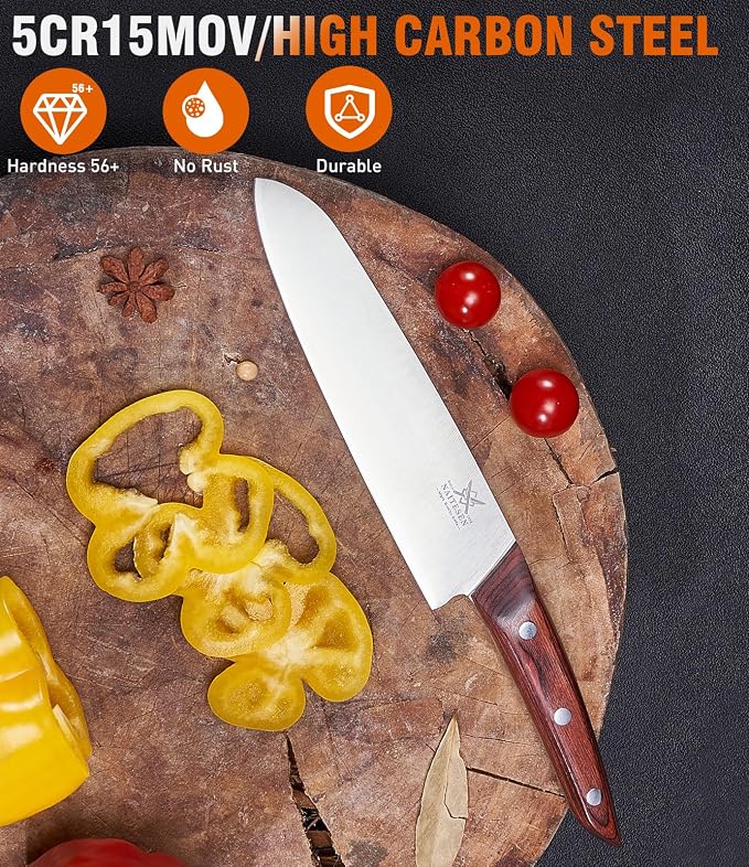 Naitesen 5PCS Professional Kitchen Chef Knife Set - Image 3