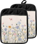Butterfly Floral Pot Holders by Unknown