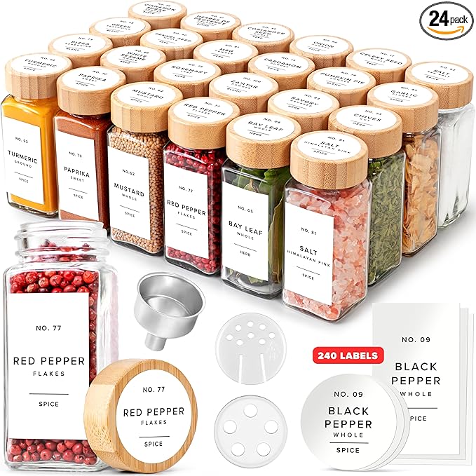 EDELHAUS® Square Spice Jars by EDELHAUS