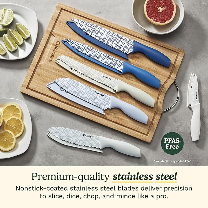 Cuisinart Advantage 12-Piece Kitchen Knife Set, Professional-Quality Nonstick - Image 2
