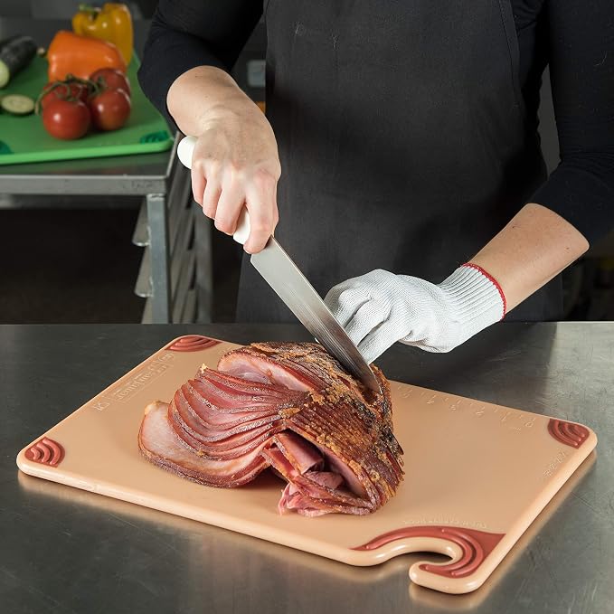 San Jamar Saf-T-Grip Plastic Cutting Board - Image 5