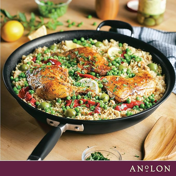 Anolon Advanced Home Hard Anodized Nonstick Frying Pan, 14.5 Inch – Large - Image 8