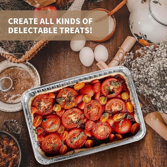 24 Pack 16 x 11 inch Aluminum Disposable Cookie Sheets - Image 7