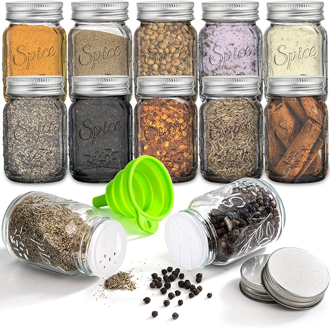 Coloch 30 Pack 4 Oz Glass Mason Spice Jar - Image 6