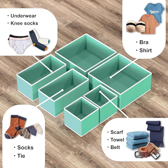 Simple Houseware Foldable Drawer Organizer - Image 4