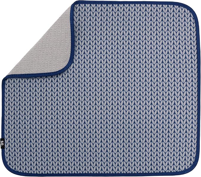 S&T INC. Dish Drying Mat, 16” x 18”, Absorbent Microfiber Kitchen Counter Mat by STINC