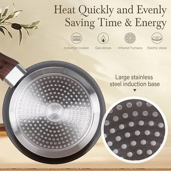 Kitchen Academy Induction Pots and Pans Set Non Stick - Image 2