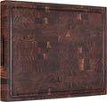 AZRHOM Large End Grain Walnut Wood Cutting Board 17x13x1.5 in Thick Butcher by AzrHom