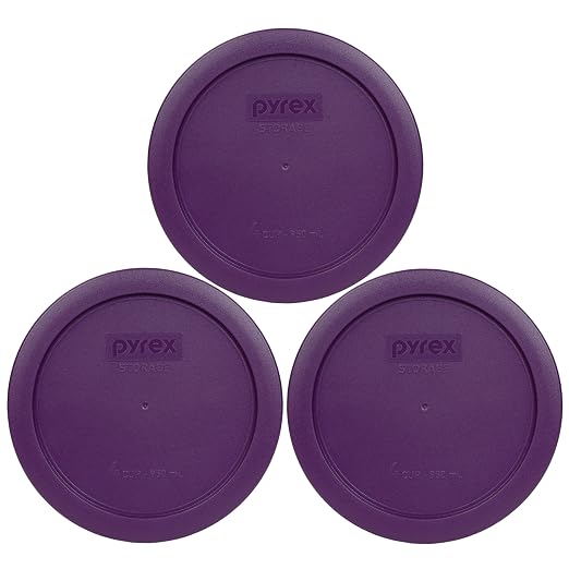 Pyrex 7201-PC 4-Cup Purple Food Storage Replacement Lid by Pyrex
