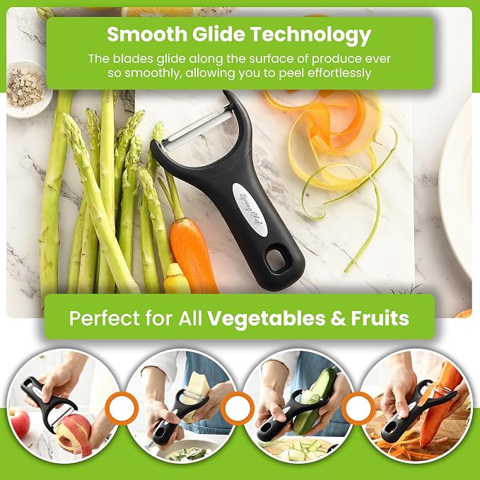 Spring Chef Stainless Steel Y Shaped Vegetable Peeler - Image 5