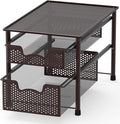 Simple Houseware Stackable 2 Tier Sliding Basket Organizer Drawer by SimpleHouseware