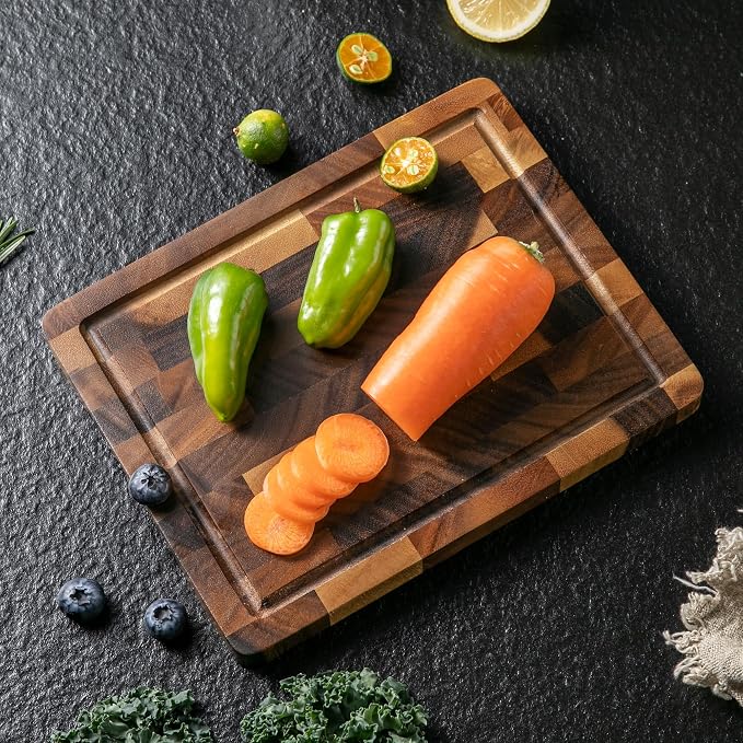 THETCHRY Walnut Wood Small Cutting Board, Compact Chopping Board - Image 2