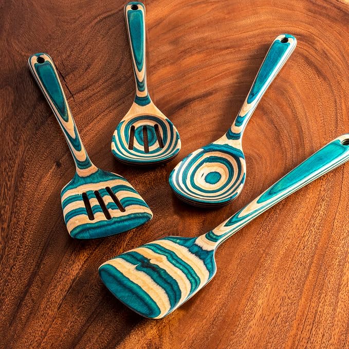 Totally Bamboo Baltique Mykonos Collection 4 Piece Cooking Utensil Set - Image 2