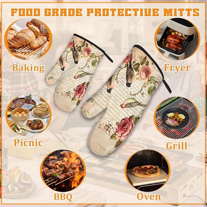 Vintage Bird Oven Mitts and Pot Holders - Image 5