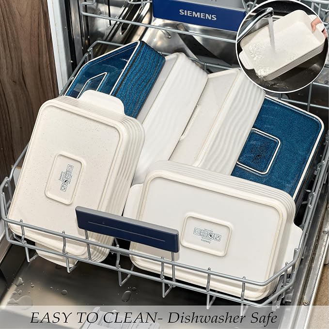Ceramic Baking Dish Set of 3, Casserole Dishes - Image 8